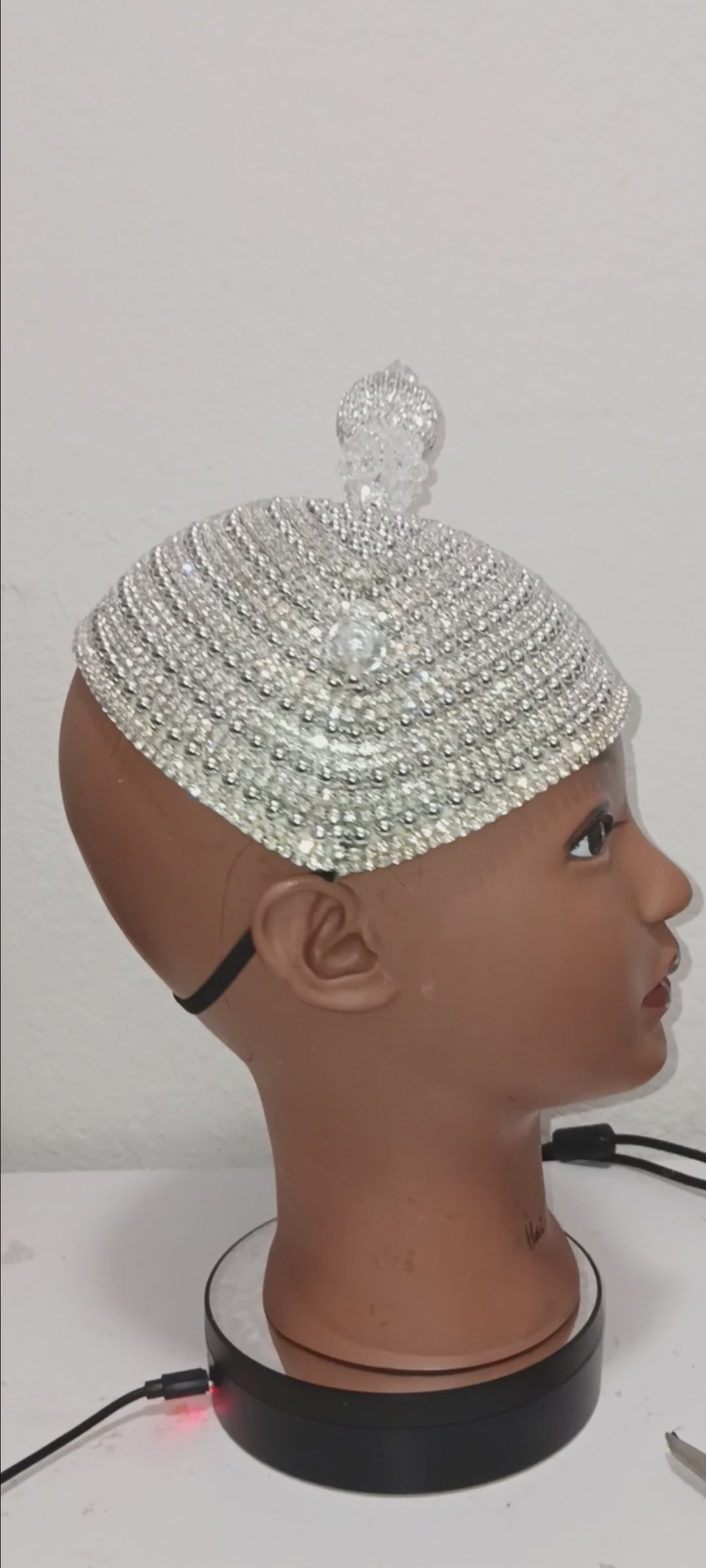 Church Hat Silver Fascinator