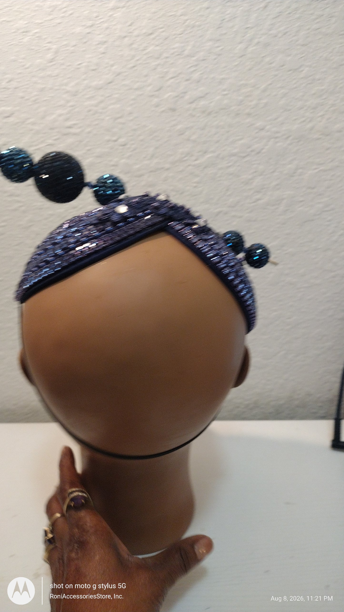 Church Hat Fascinators Navy Blue