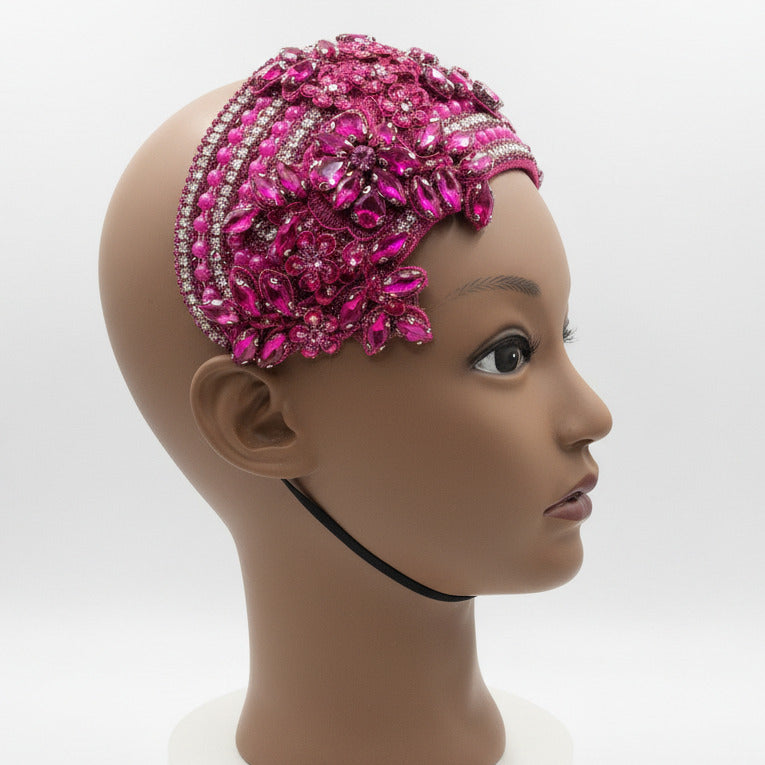 Fuchsia Fascinator Hat for Church, Weddings & Derby Events